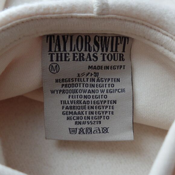 Taylor Swift The Eras Tour Beige Hoodie Size Medium NWOT - Picture 2 of 9